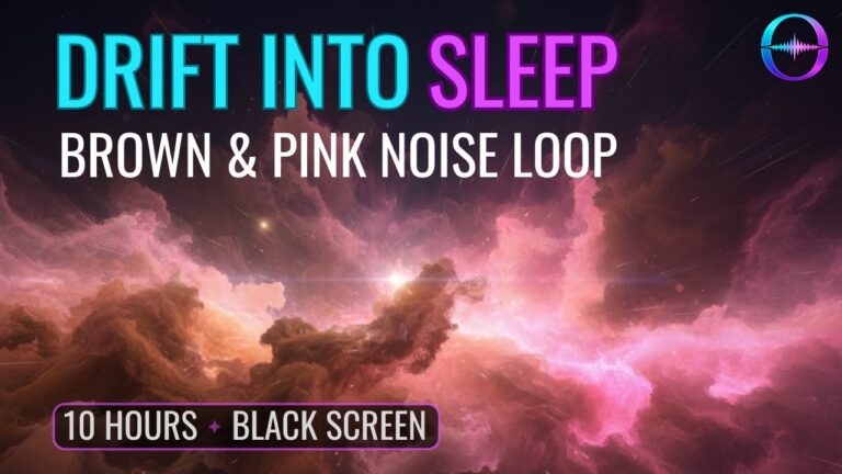 sleep with brown and pink noise sounds