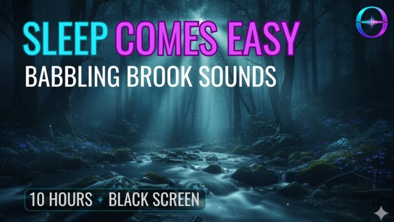 babbling brook water sounds for sleep